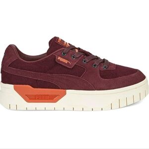 Puma Woman's Burgundy and Orange Sneakers